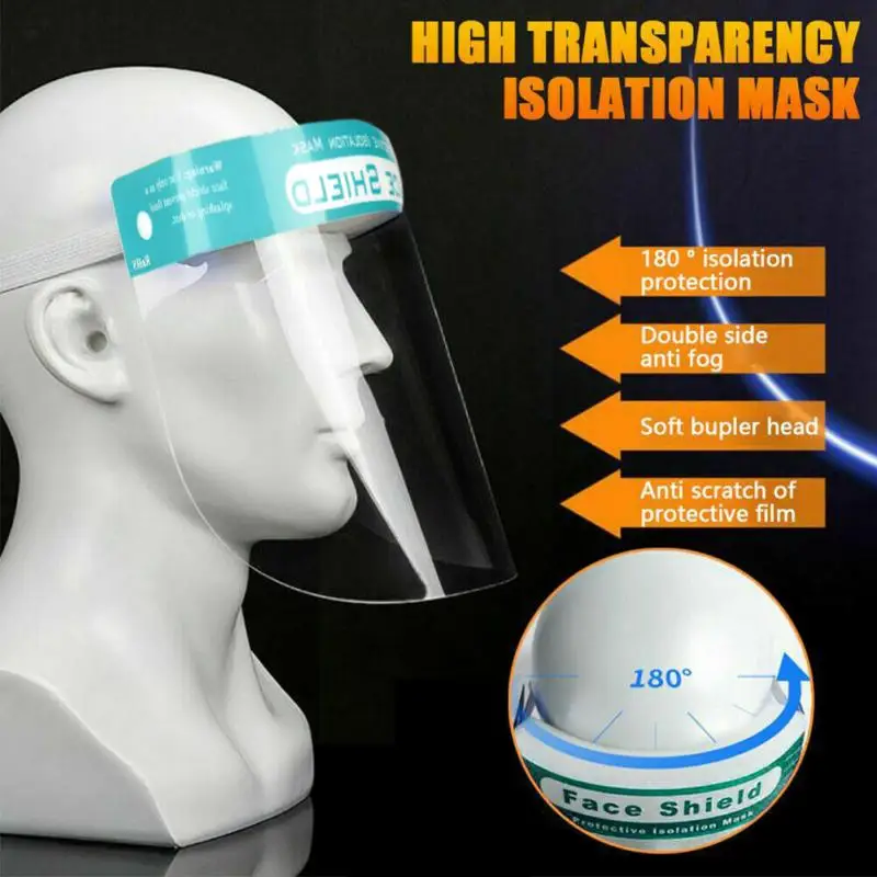 1 шт. защитная маска HD для лица анти-туман анти-всплеск анти-ударная губка в