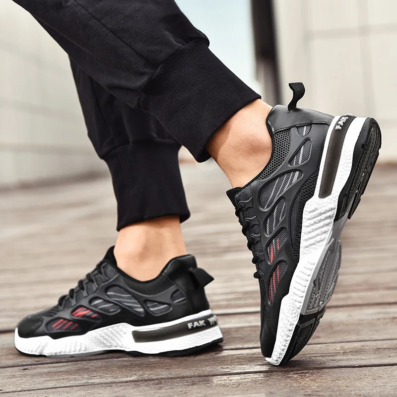 

New men's mesh casual jogging shoes shoes youth outdoor sports shoes fashion fitness comprehensive training running shoes
