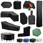 Чехол для мебели из ткани Оксфорд под заказ, водонепроницаемый пылезащитный чехол для стола, кубического стула, дивана, кухни, ротанга, дождя, сада, патио, барбекю