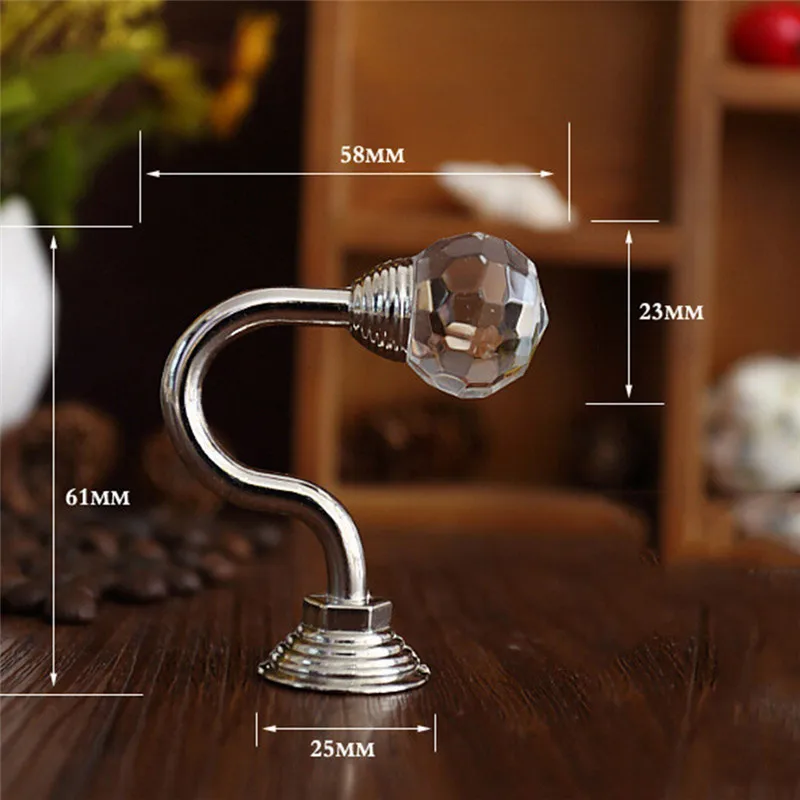 A Pair Of High-grade Crystal Hooks British Classic Small Curtain Accessories | Дом и сад