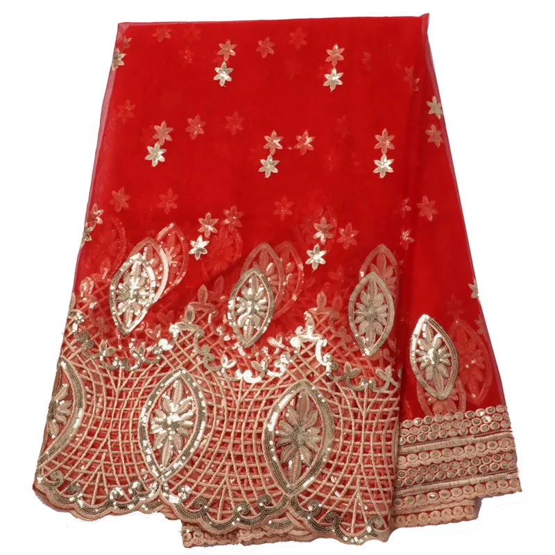 Роскошные золотые блестки африканская вуаль кружевная ткань ФРАНЦУЗСКИЙ тюль