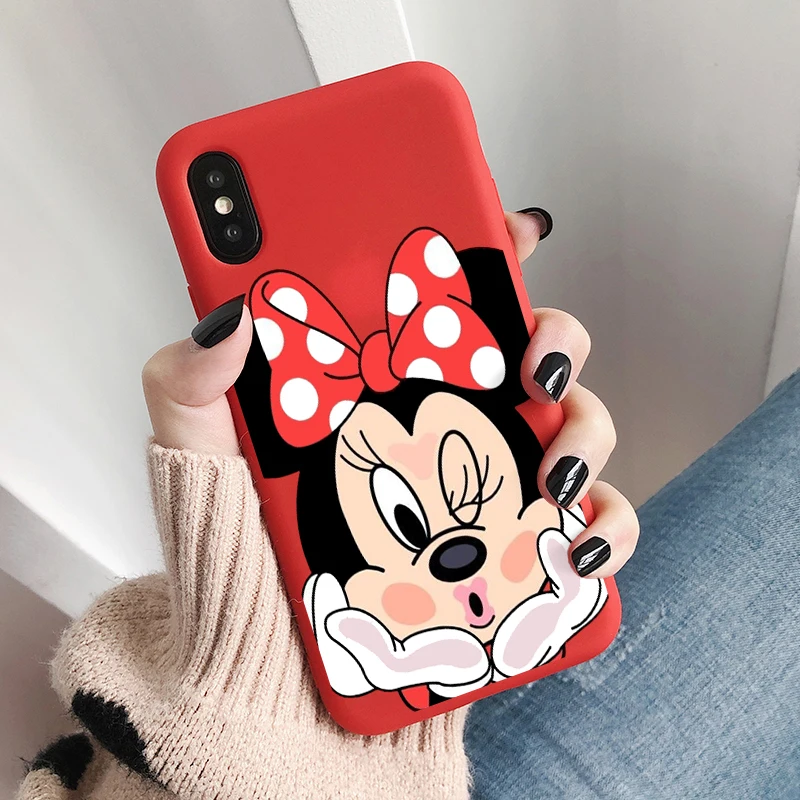 Чехол с принтом Микки Минни, Ультратонкий Мягкий чехол из ТПУ для iphone 6, 6s, 7, 8 plus, X, XR, XS, MAX 11, 11, ProMAX, мультфильм - Цвет: R-0119