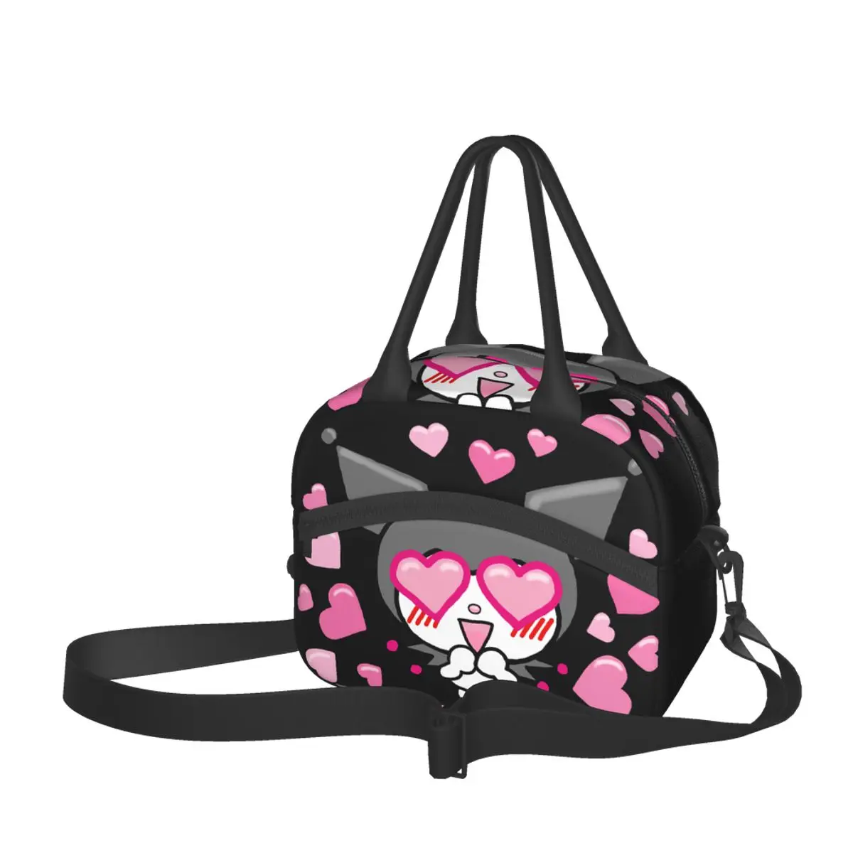 

Cute Cartoon Kuromi My Melody Pattern Lunch Bag Outdoor Picnic Bag Children Meal Bag Insulation Meal Bag