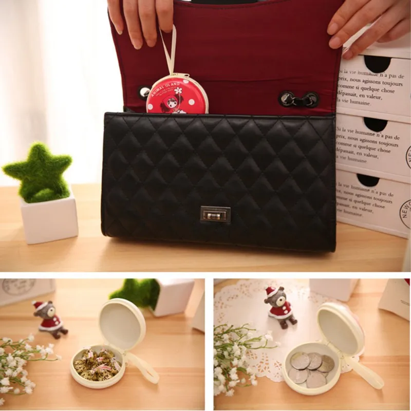 Новая маленькая жестяная коробка закупориваемая банка Рождественская Монета