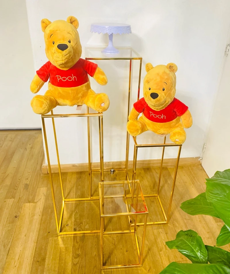 

Wedding Arch Gold-Plated Geometric Flower Stand Home Decoration Shiny Metal Iron Rectangle Square Frame Backdrop