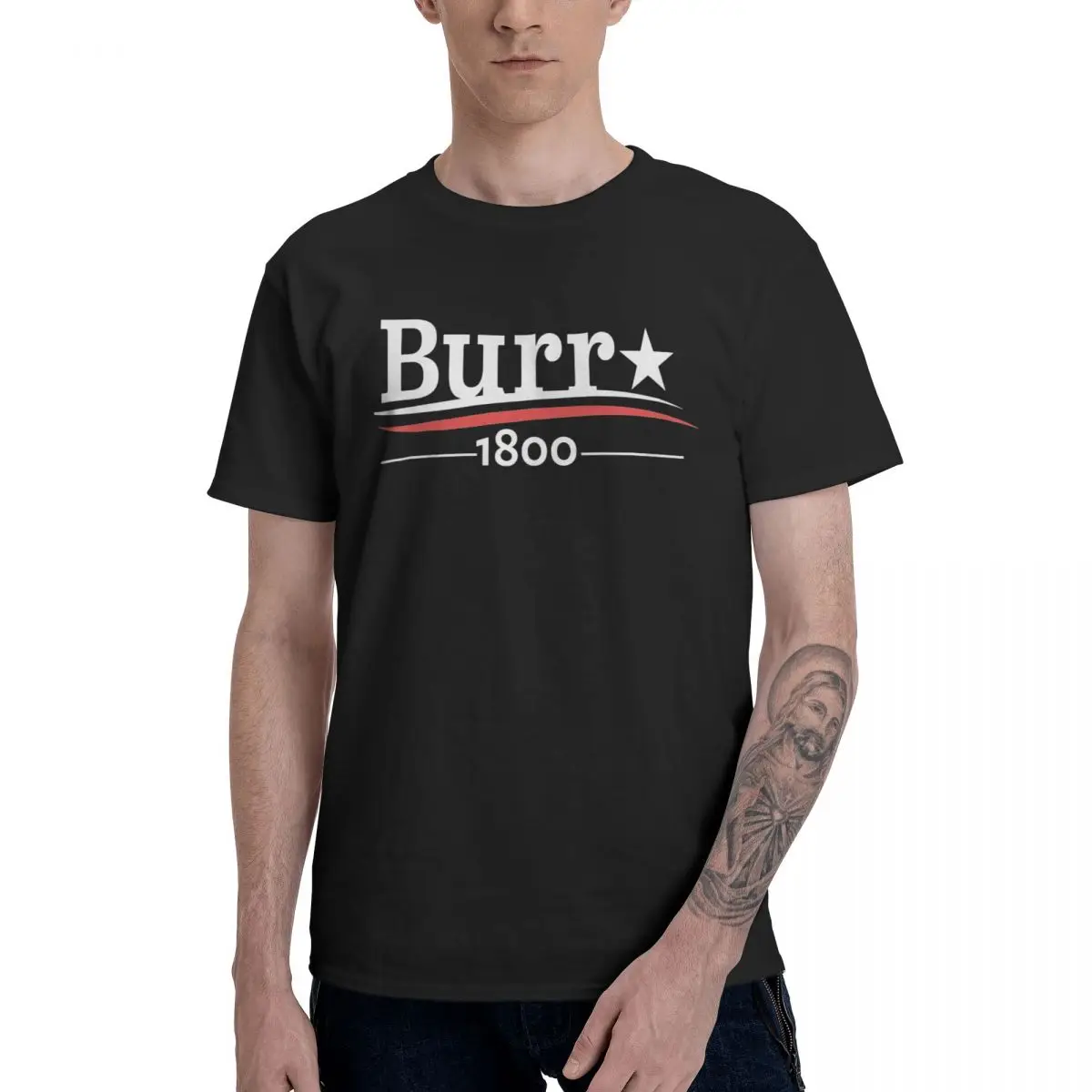 

Футболка мужская из чистого хлопка с круглым вырезом и коротким рукавом