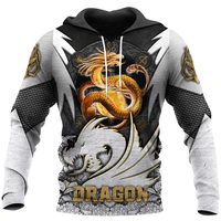 new fashion viking style hoodie yellow dragon pattern 3d printed zipper hoodie unisex harajuku casual sweatshirt dyi269