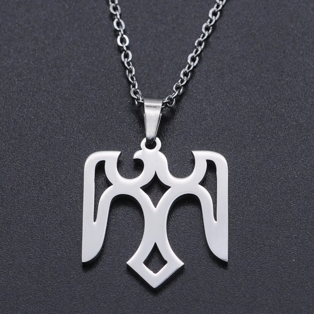 

Men's and Women's Personality Eagle Stainless Steel Pendant Necklace Hip HopJewelry Simple Bird Animal Famous Brand Pendant Gift