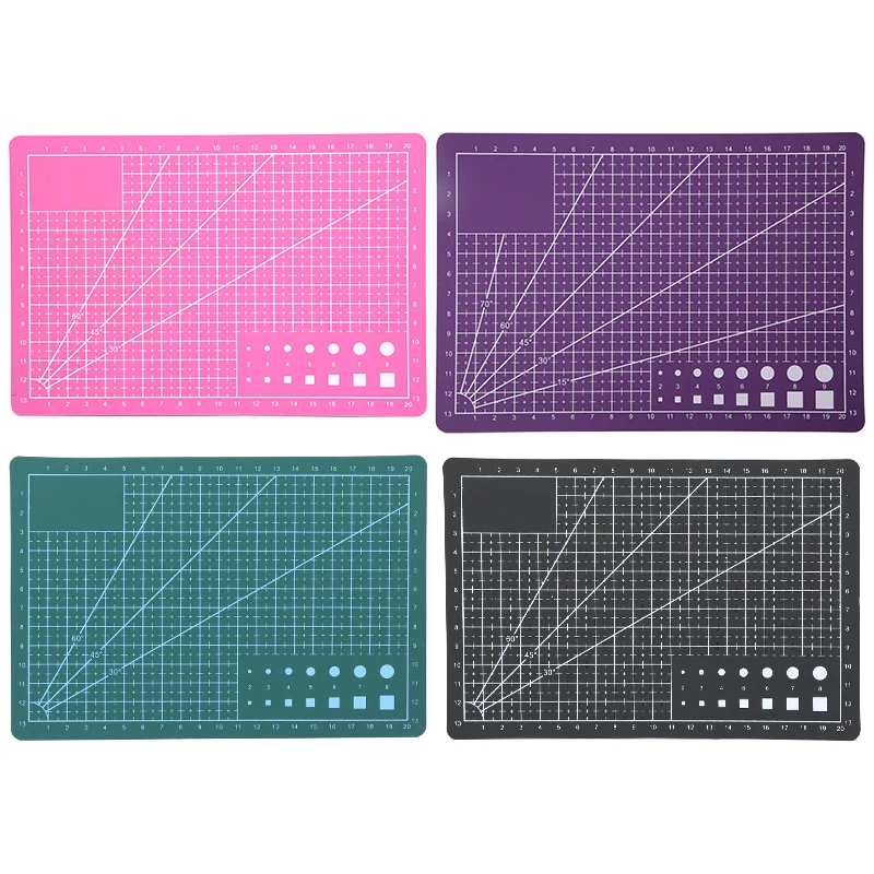 

RORGETO A5 PVC Cutting Mat Patchwork Cutting Board Mat Sewing Manual DIY Knife Engraving Leather Punching Craft Cutting Board