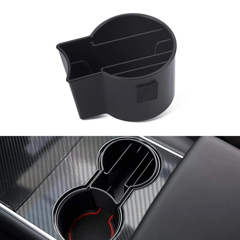 

Cup Holder Storage for Tesla Model 3 All Model Holder Organizer for Phone Cards Coins Pens