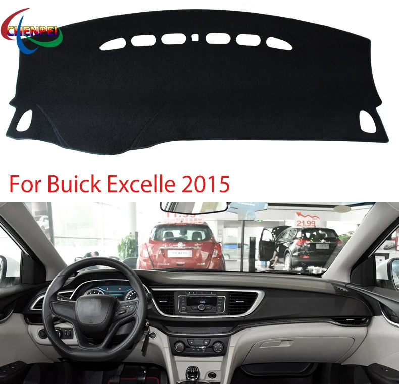 

Car Anti-Slip Mat Dashboard Cover Pad Sunshade Avoid Light Pad Anti-UV Carpets Mat For Buick Excelle 2015 Interior Accessories