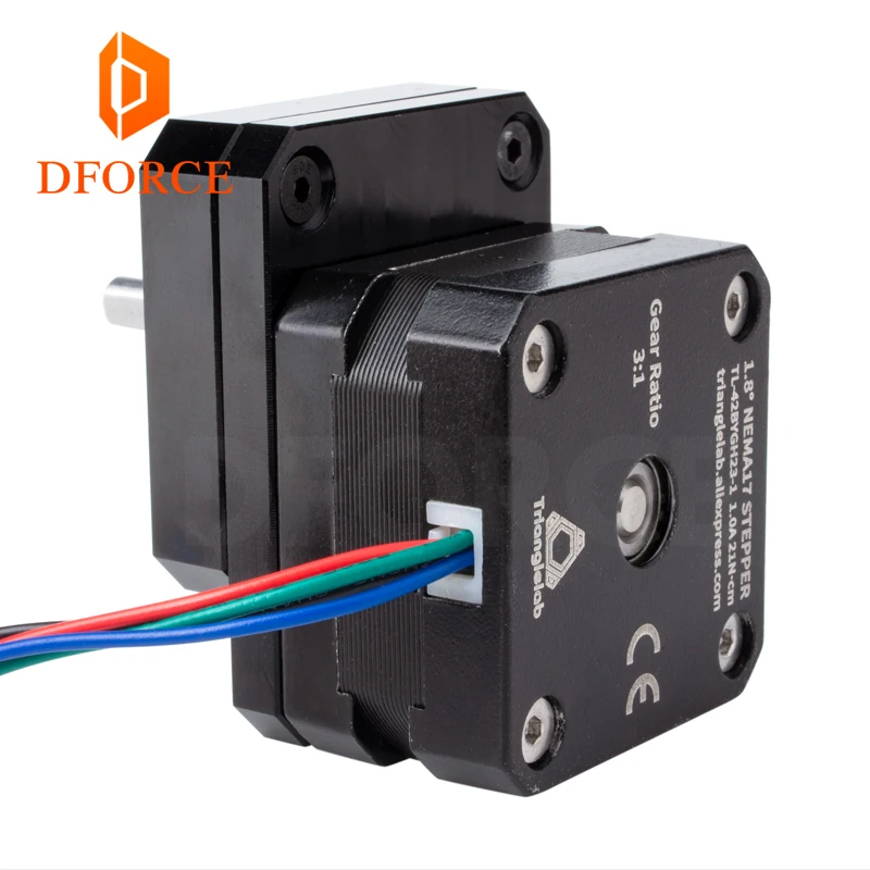 Шаговый электродвигатель DFORCE Nema 17 передаточный и шаговый двигатель 3:1 замедление