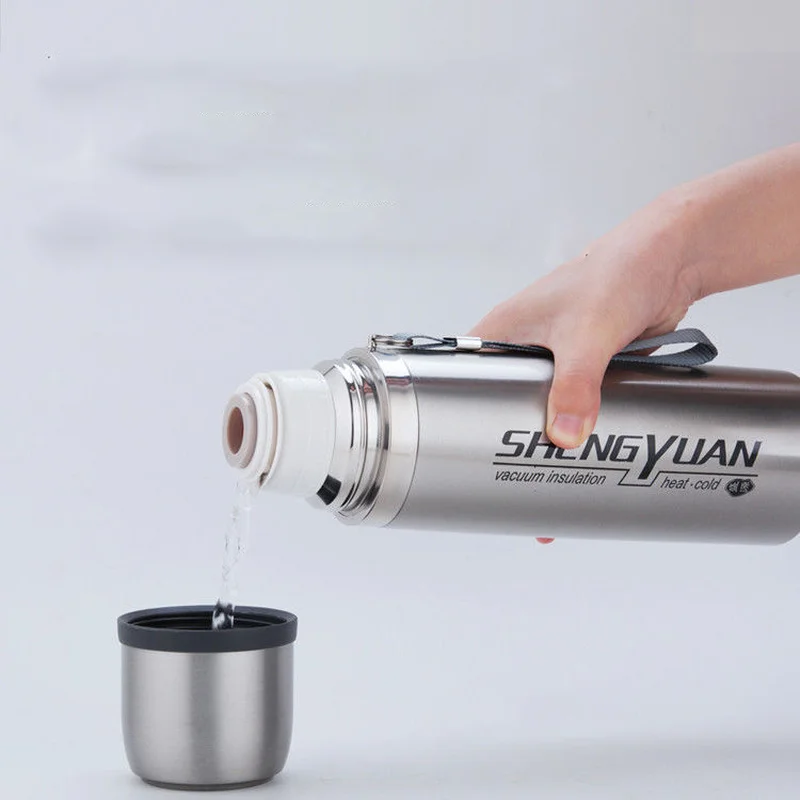 Large Capacity Insulated Cup Stainless Steel Vacuum Insulation Pot Male and Female Students Car Outdoor Portable Children Water | Дом и сад