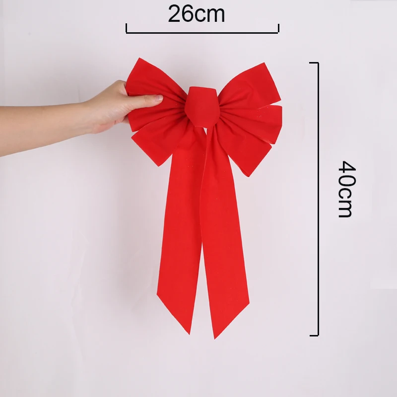 Большой галстук-бабочка Длинные рождественские банты для елки Украшение бант