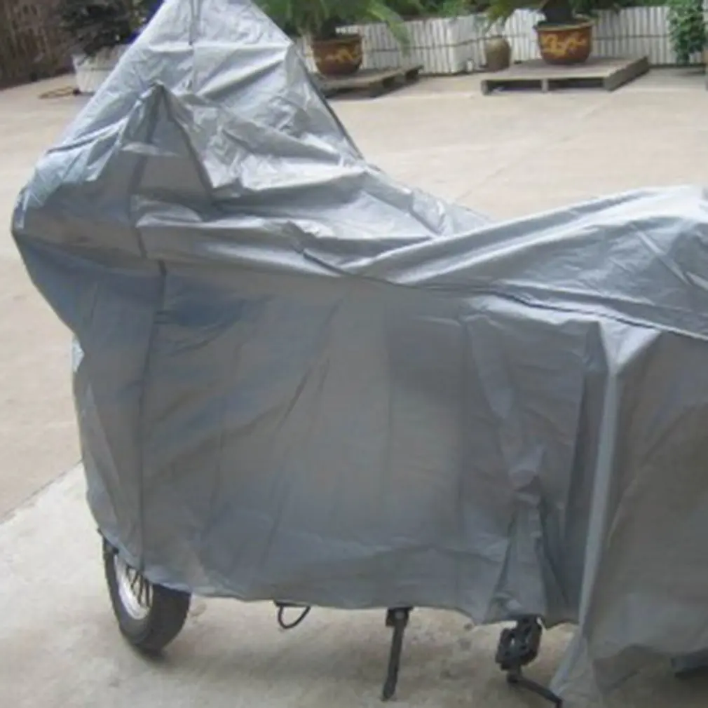 

Peva Single Layer Motorcycle Clothing Rainproof Sun Protection Bicycle Cover Electric Car Cover Gray