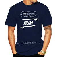 new time flies when youre having rum mens t shirt 10 colours funny gift print t shirt mens short sleeve hot tops tshirt