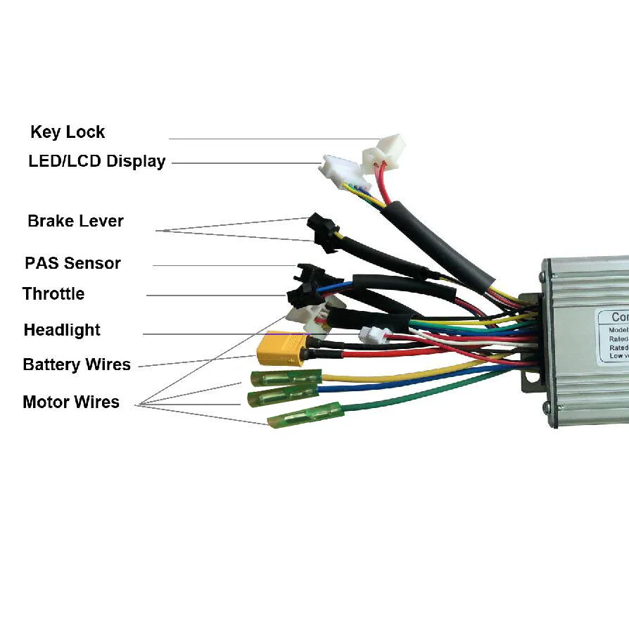 6 Mosfet контроллер KT подходит для е-байка 36В 250/300/500W электрический велосипед бесколлекторный шестереночный мотор с двойным режимом/Синусоидальная волна для е-байка программист