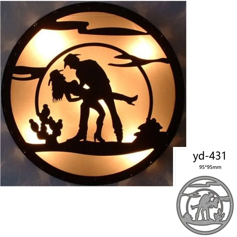 Металлические Вырубные штампы ковбойские украшения для скрапбукинга бумаги