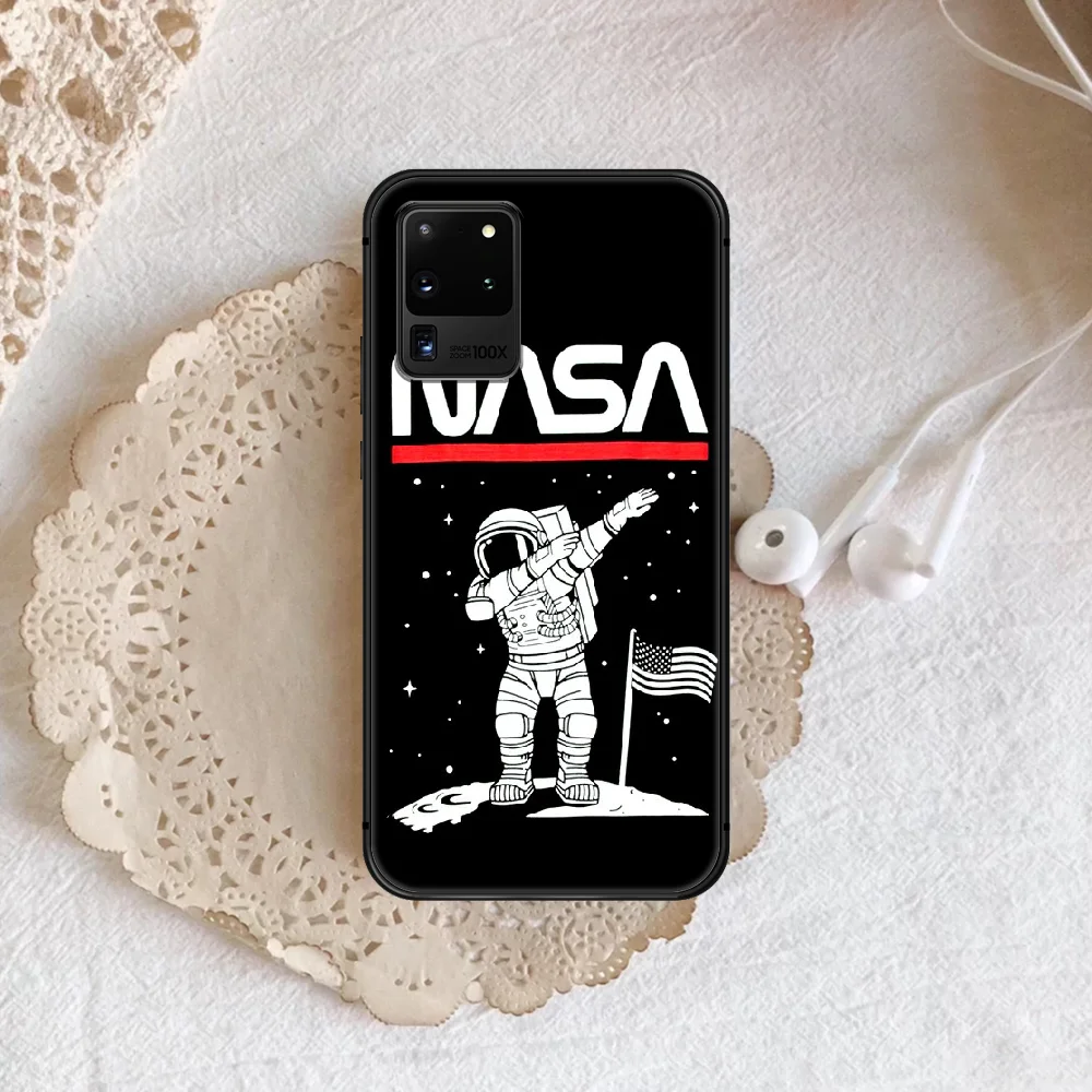 

N-NAS ASpace Agency Phone Case Cover Hull For Samsung Galaxy S 7 8 9 10 e 20 FE uitra plus Note 9 10 20 black Shell Tpu Cover