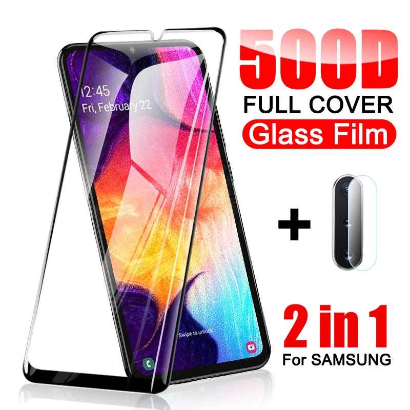 Защитное стекло 500D для Samsung Galaxy A10 A20 A30 A40 A50 A60 A70 A80 A90 M40 M30 M20 M10|Защитные стёкла и