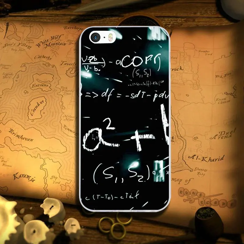 Image 5 Математические формулы Типографика Coque для iPhone 7 8 PLUS 6S X XR XS Max 5 6 5s SE 6PLUS Силиконовый Мягкий Прозрачный Силикон ТПУ чехлы для телефонов - Цвет: Image 5