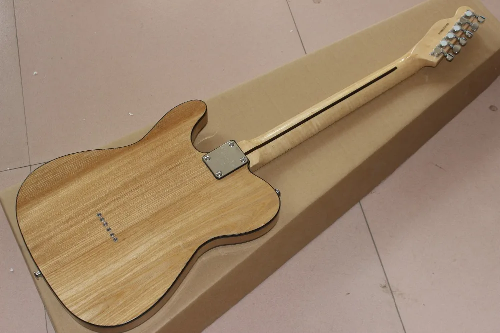 

New Style handwork 6 Strings Maple fingerboard electric guitar.Natural wood color guitarra.high quality pickups