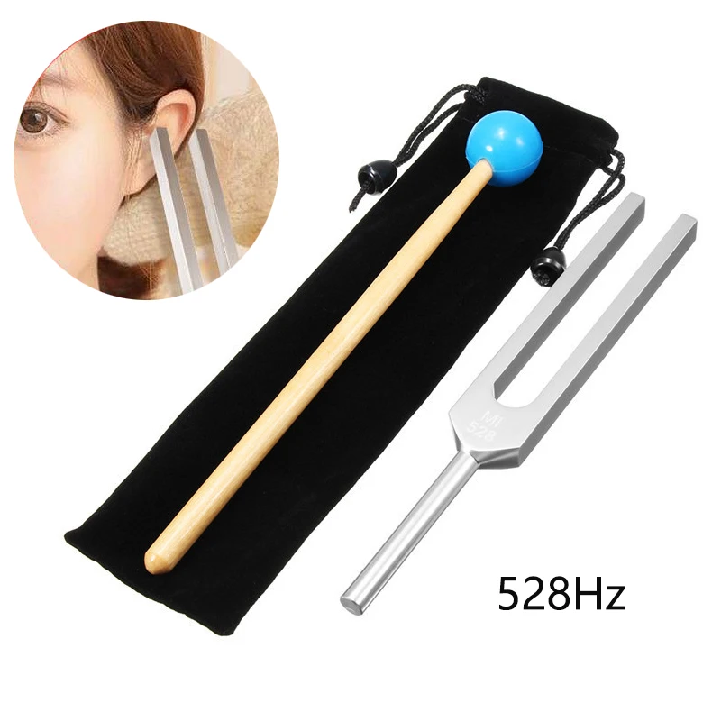 Aluminum Medical Tuning Fork Chakra Hammer Ball Diagnostic 528HZ With Mallet Set Nervous System Testing Health Care | Инструменты