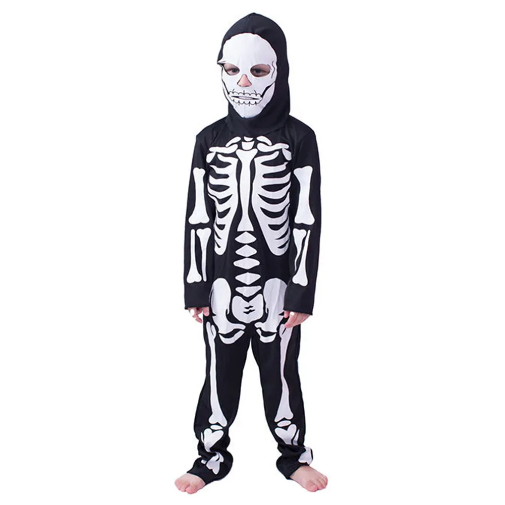 

Horror Children Cosplay Ghost Skeleton Skull Robe Halloween Stage Performance Costume