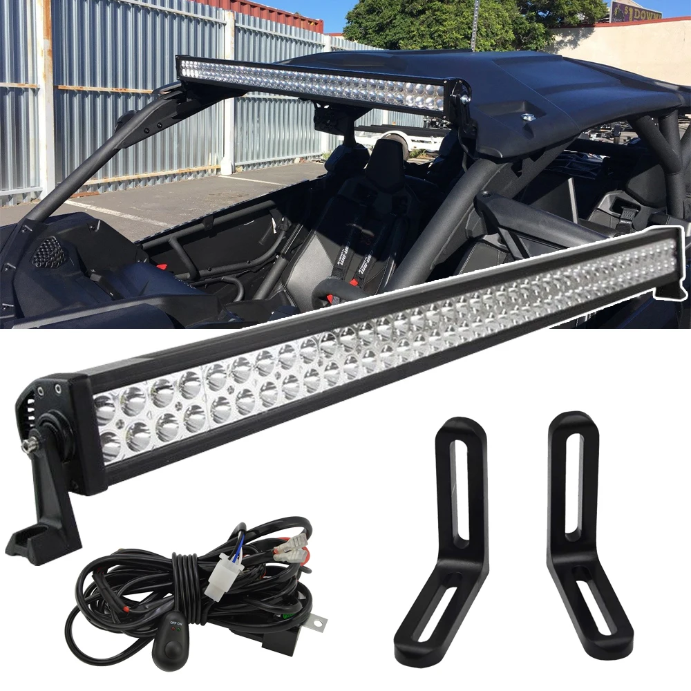 Для Can Am Maverick X3 MAX 2017 2019 верхние кронштейны для крепления на крыше и 40 дюймов 240 Вт