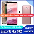 ЖК-дисплей 6,2 ''Super AMOLED для Samsung Galaxy S8 Plus, сенсорный экран с дигитайзером в сборе, сменный ЖК-дисплей для S8 + G955 G955F, оригинал