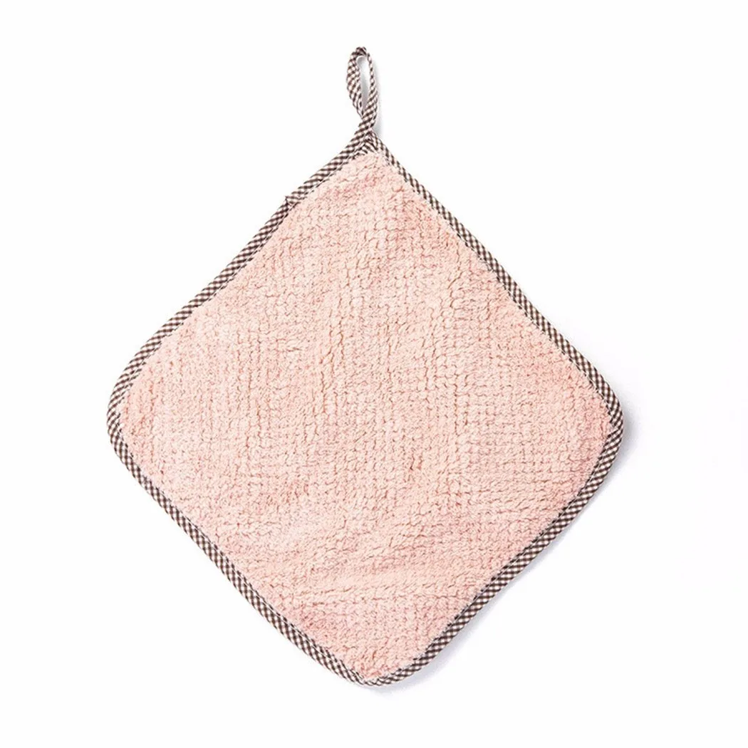 

Kitchen Daily Dish Towel Cleaning Cloth Kitchen Coral Velvet Rag Streak Non-stick Oil Absorbent Scouring Cleaning Wiping Towel