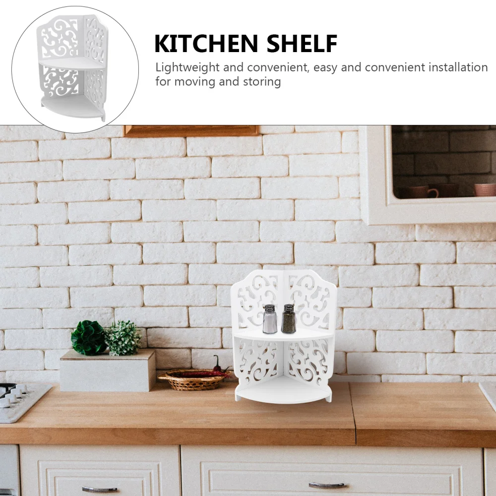 

1pc Multifunction Rack Home Sundry Organizer Storage Shelf for Home (White)