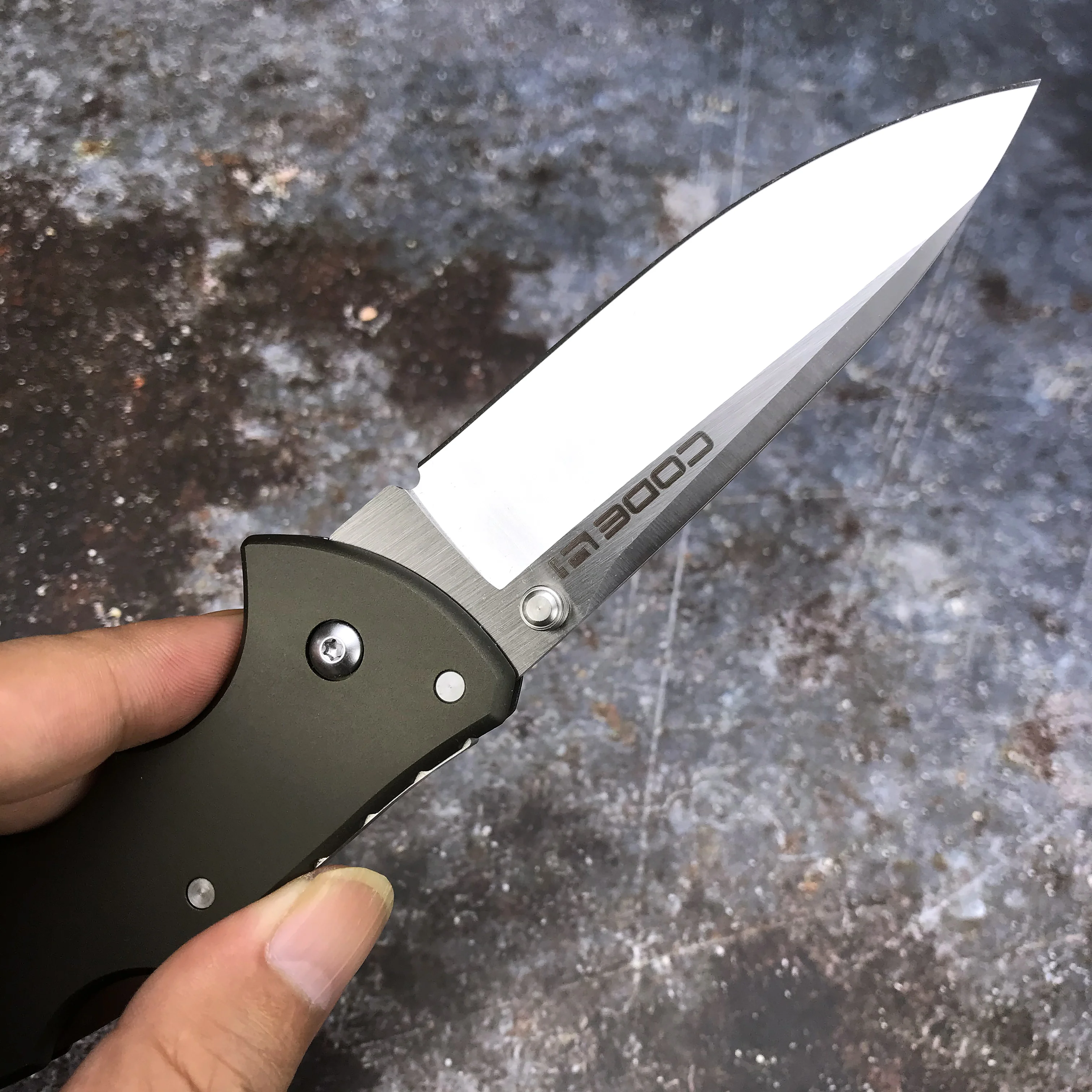 Складной нож Cold Steel Code 4 3 5 дюйма S35VN черные алюминиевые ручки 58PAS складной