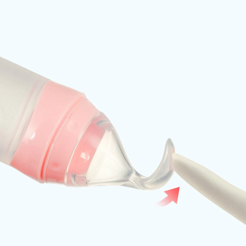 Безопасная силиконовая Мягкая ложка для риса Детская кормушка детское питание