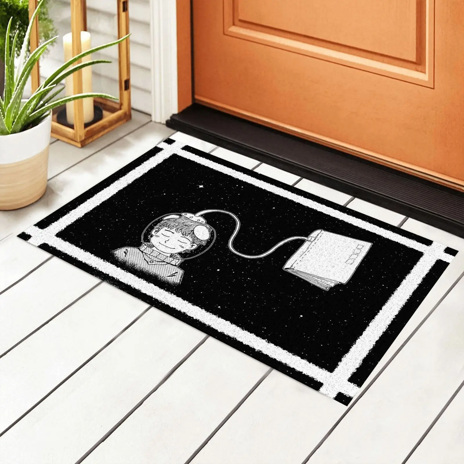 

Creative Welcome Doormat Entrance Hallway Rectangle Printed Non-Slip Floor Rugs Front Door Mat Outdoor Rugs Carp Mat Rug