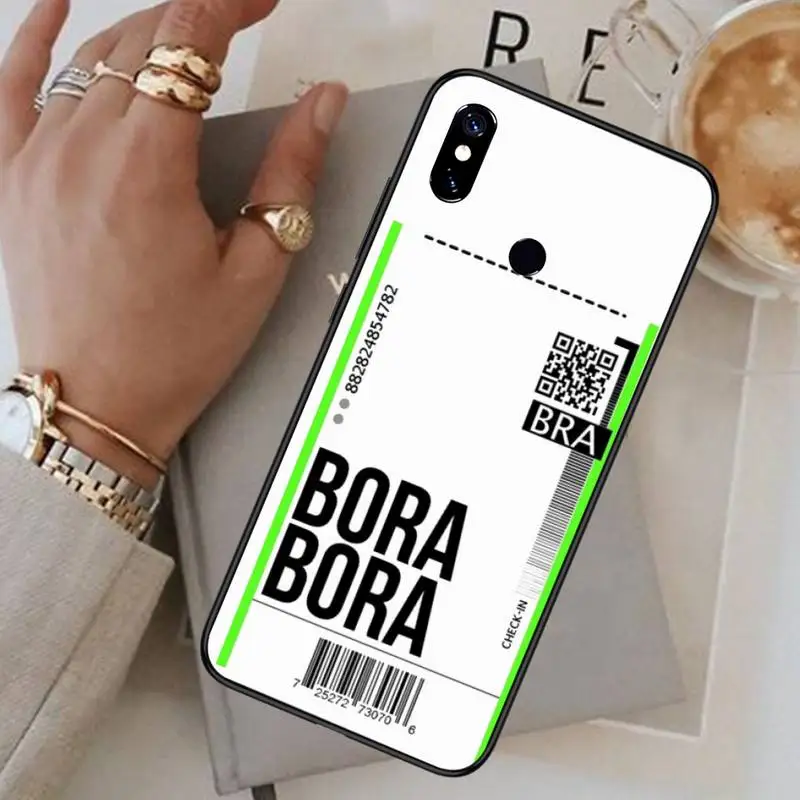 

Funny Bar Label World ticket Phone Case For Xiaomi Redmi 7 8 9t a3Pro 9se k20 mi8 max3 lite 9 note 9s 10 pro