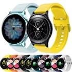 Ремешок 20 мм для наручных часов Samsung Galaxy Watch Active 2 40 44 3 41 мм, Классический женский браслет для часов Gear S2, умные аксессуары