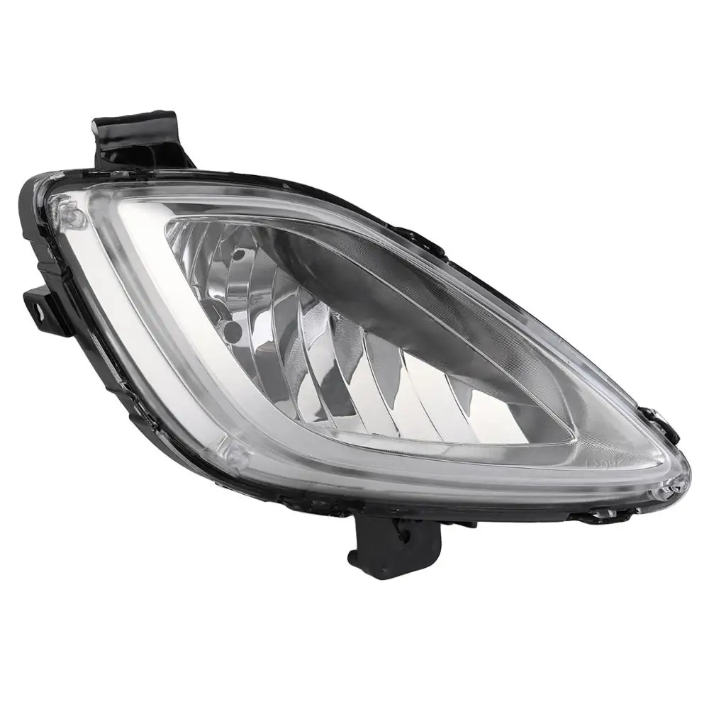 

1 pair HY2593140 mber Clear Front Bumper Daytime Running Lights Fog Lights Lamps For Hyundai Elantra 2011 2012 2013