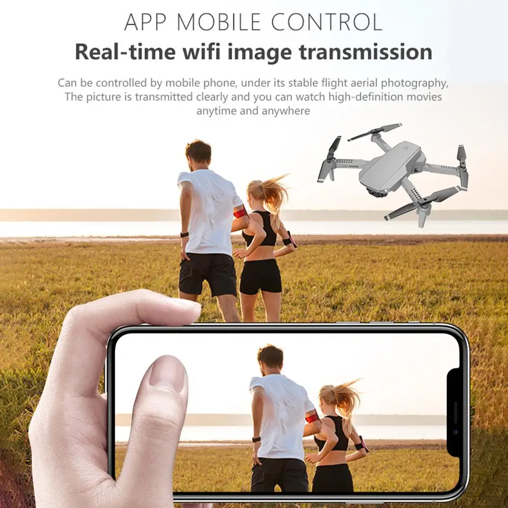 

E88 ABS Mini RC Drone Four-axis Aircraft Folding Aerial Photography HD Altitude Hold WIFI Image Transmission RC Quadcopter