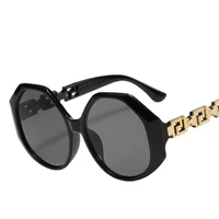 2022 oversized oval sunglasses women men luxury brand designer vintage sunglass female male black yellow sun glasses uv400