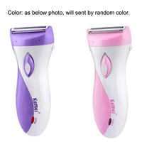 km 3018 rechargeable cordless hair remover facial electric epilator painless lady bikini underarm hair razor trimmer shaver tool