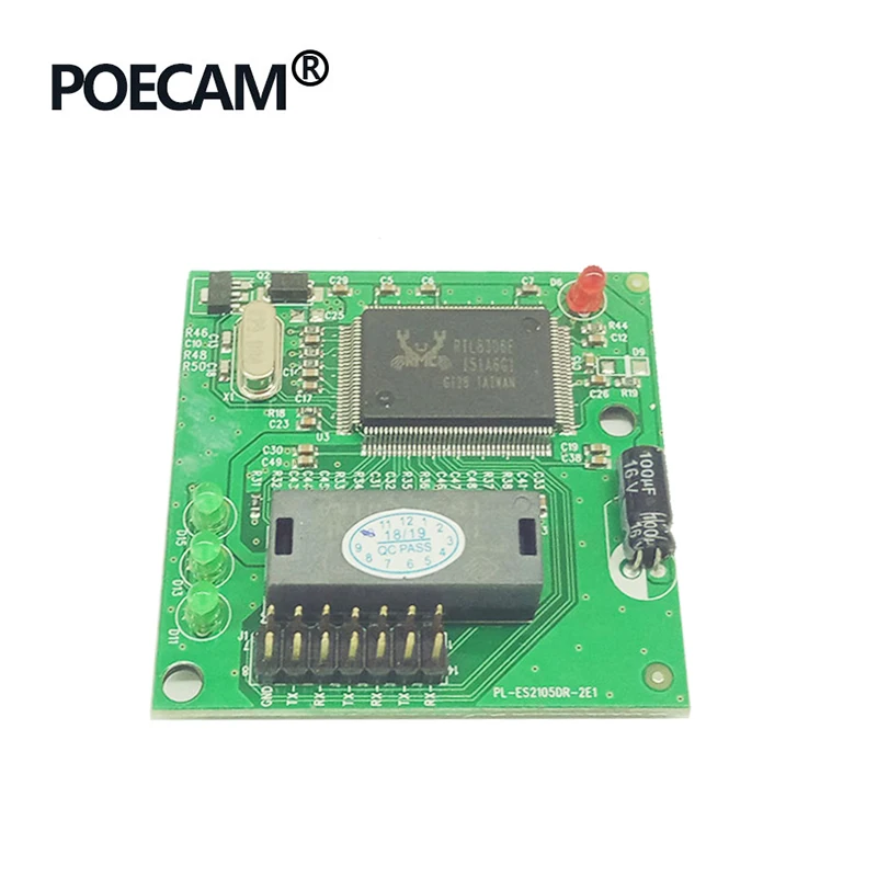 OEM мини 3 порта сетевой коммутатор gigabit чипа Realtek RTL8306E 10/100 Мбит/с Ethernet-коммутатор