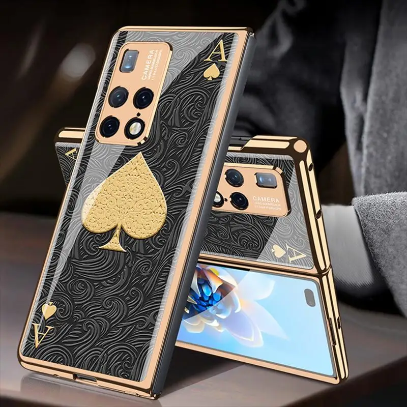 

For Huawei Matex2 Folding Screen Phone Protective Case Electroplating Painted Folding All-inclusive Anti-drop Mobile Phone Case