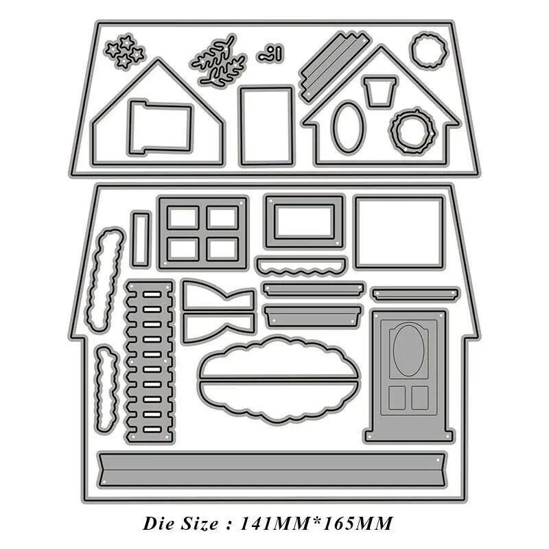 Сделай Сам Хэллоуин металлический режущий штамп трафареты для рукоделия