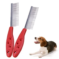 stainless steel dog comb pet hair removal shedding pin combs for cats dogs pet comfort flea hair grooming tools pet products