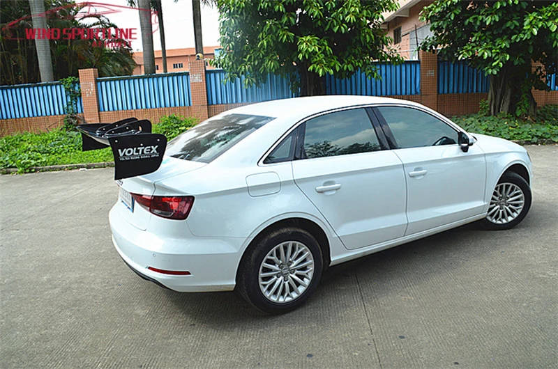 A3 S3 8V углеродное волокно задний багажник спойлер крыло для Audi седан 2014 2019 GT