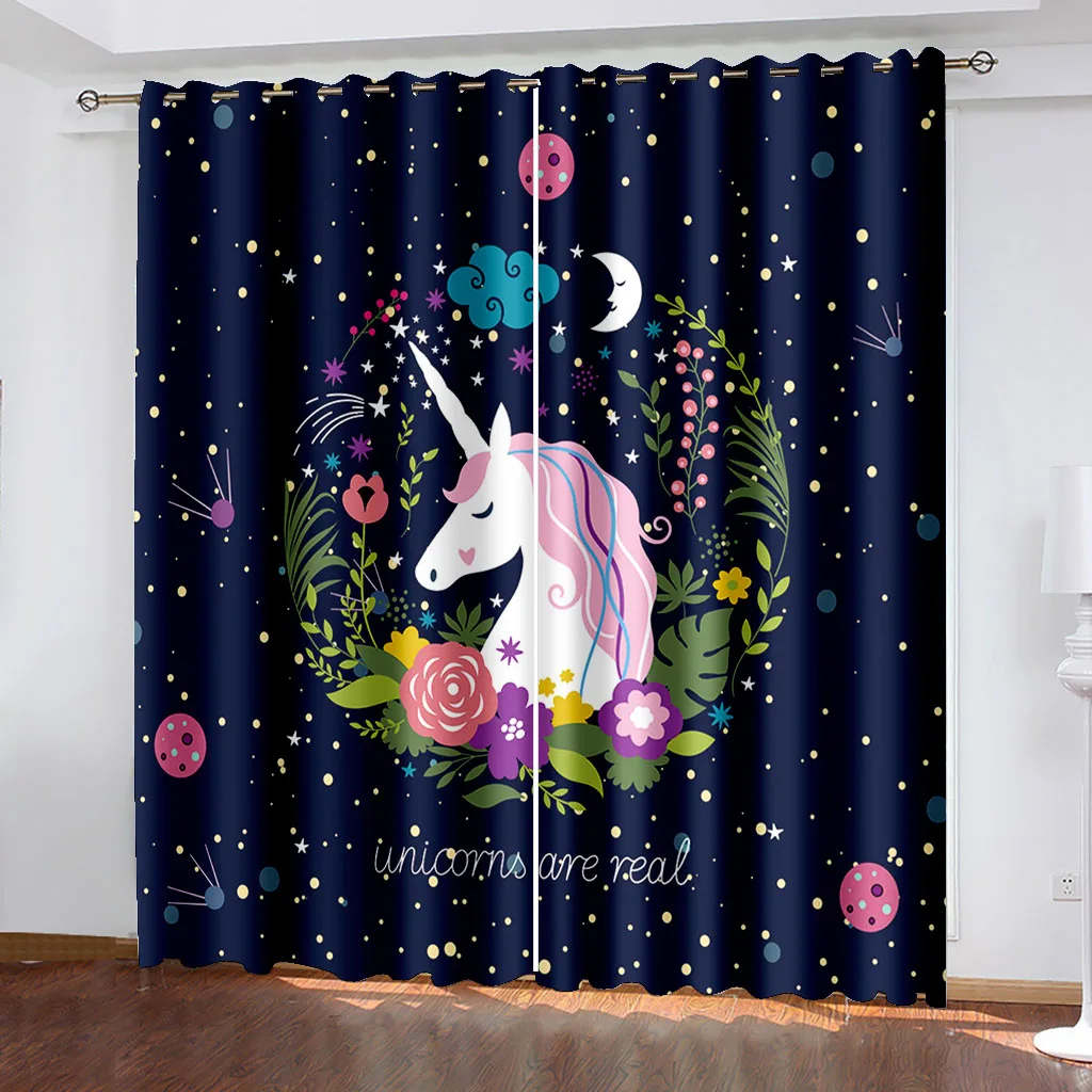 

Kids Teens Bedroom Thermal Insulated Blackout Curtains 3D Printed Window Curtains for Living Room Drapes Decor カーテン Cortinas
