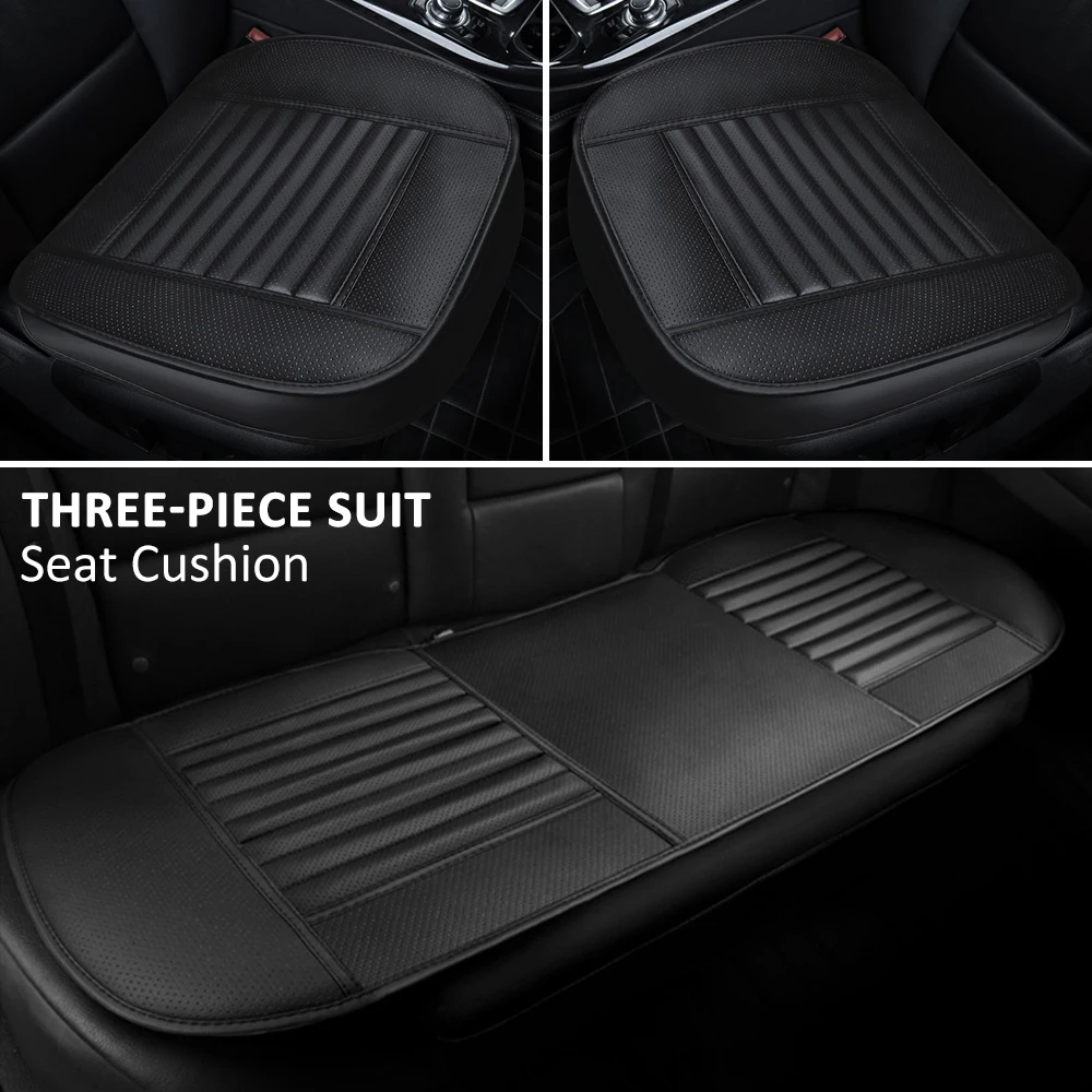 

Car Seat Cover Full Surrounding Seat Cushion Pad Protector PU Leather Front Rear Set