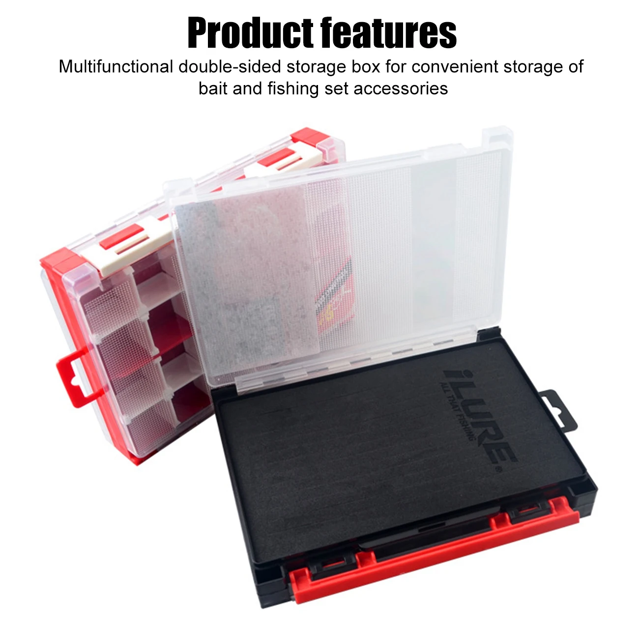 

Fly Fishing Boxes Tackle Box Storage Trays With Removable Dividers Hooks Waterproof Storage Case Organizer Fishing Accessories