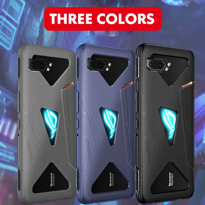 2 в 1 закаленное стекло для Asus ROG Phone II ZS660KL чехол ультра тонкий противоударный чехол для телефона Asus ROG Phone 2 Phone2 чехол